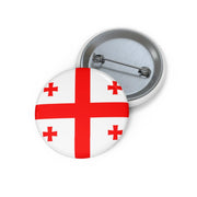 Pin’s drapeau géorgie émail attache métal rond élégant