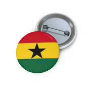 Pin’s drapeau ghana email rond attache métal résistante