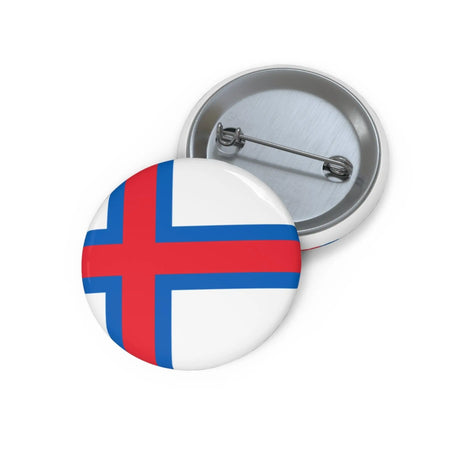 Pin’s drapeau îles féroé émail attache métal rond