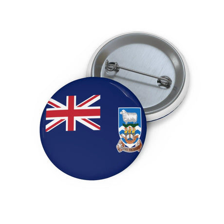 Pin’s drapeau îles malouines émail attache métal rond