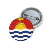 Pin’s drapeau kiribati émail attache métal rond