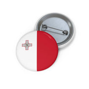 Pin’s drapeau malte émail attache métal rond élégant