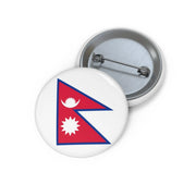 Pin’s drapeau népal émail rond attache métal élégante
