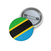 Pin’s drapeau tanzanie émail attache métal rond