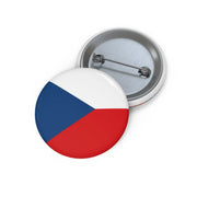 Pin’s drapeau tchéquie émail rond attache métal solide