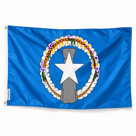 Drapeau Îles Mariannes Nord – Plusieurs Tailles – Polyester Résistant