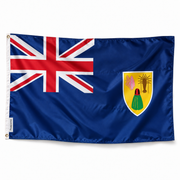 Drapeau des Îles Turques-et-Caïques – Plusieurs Tailles – Polyester Résistant