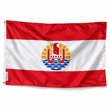 Drapeau de la Polynésie française – Plusieurs Tailles – Polyester Résistant