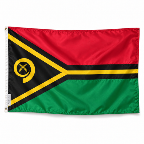 Drapeau du Vanuatu – Plusieurs Tailles – Polyester Résistant