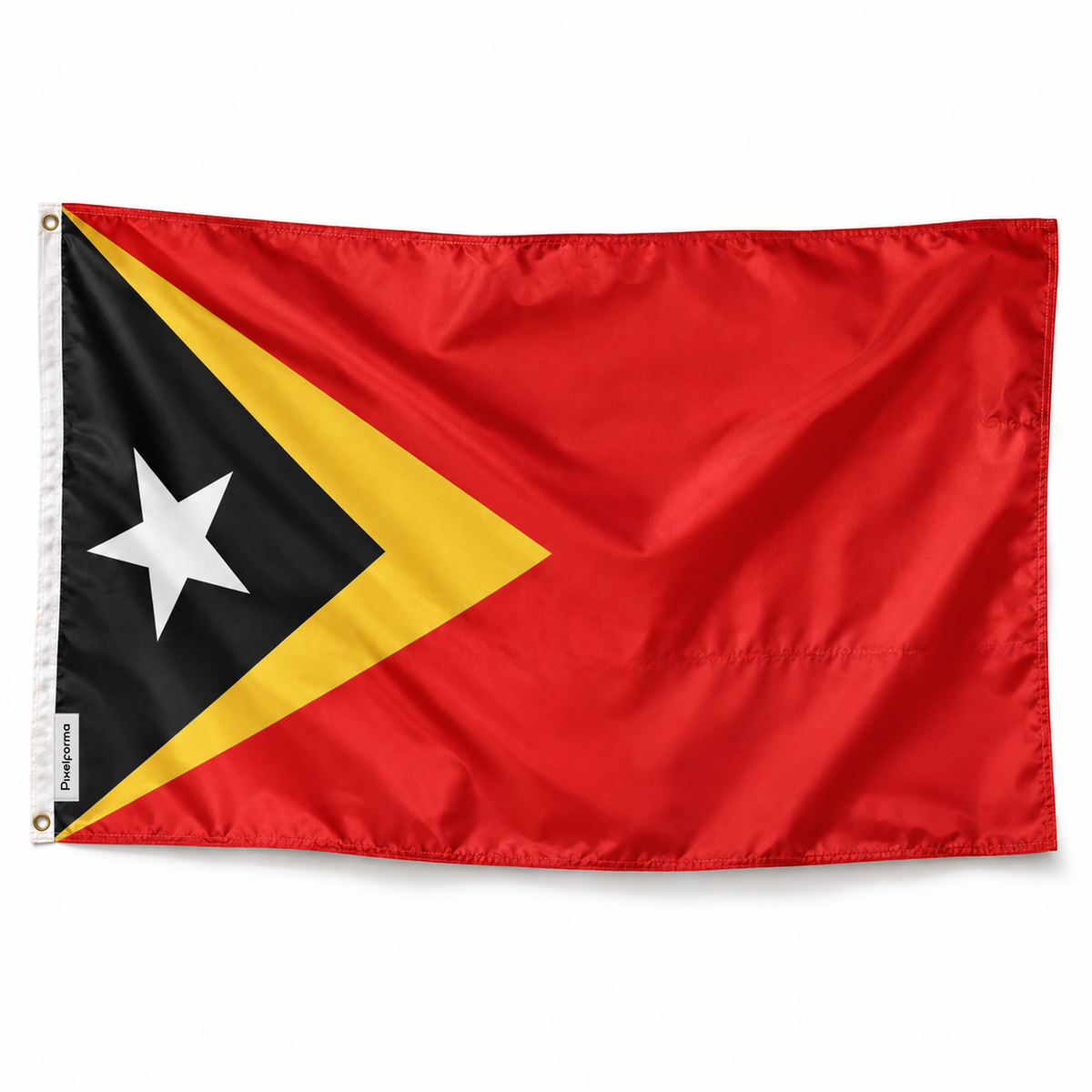 Drapeau du Timor oriental – Plusieurs Tailles – Polyester Résistant