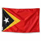 Drapeau du Timor oriental – Plusieurs Tailles – Polyester Résistant