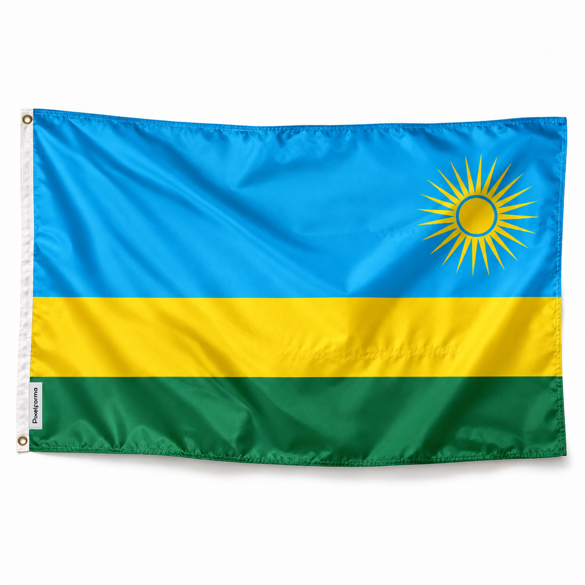Drapeau du Rwanda – Plusieurs Tailles – Polyester Résistant