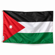 Drapeau de la Jordanie – Plusieurs Tailles – Polyester Résistant