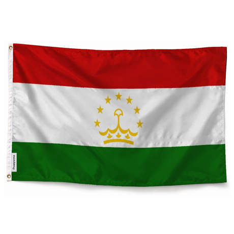 Drapeau du Tadjikistan – Plusieurs Tailles – Polyester Résistant