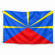 Drapeau de La Réunion – Plusieurs Tailles – Polyester Résistant — photo réaliste IA validée