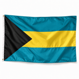 Drapeau des Bahamas – Plusieurs Tailles – Polyester Résistant — photo réaliste IA