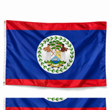 Drapeau du Belize – Plusieurs Tailles – Polyester Résistant — photo polyester réaliste sur fond blanc