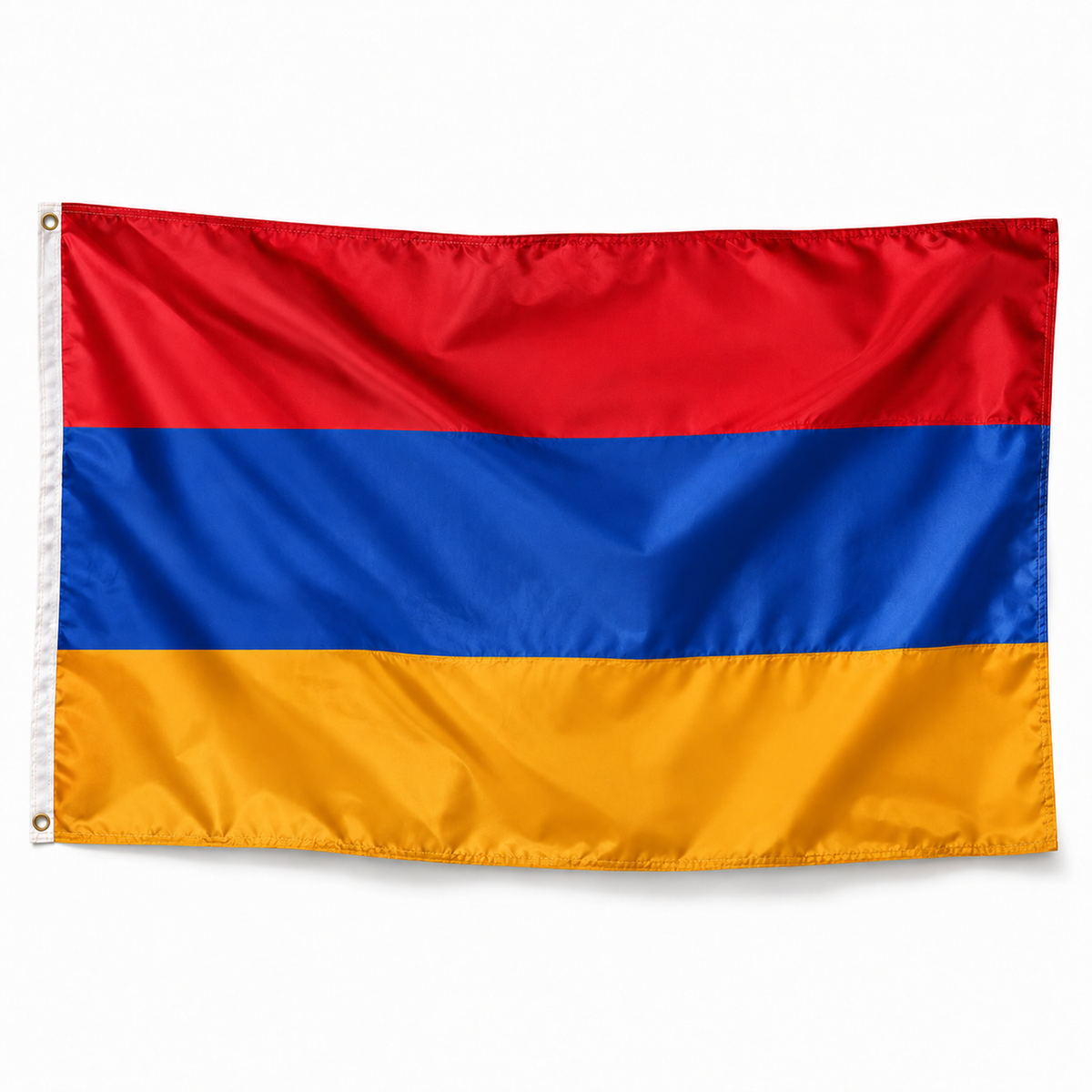 Drapeau de l'Arménie – Plusieurs Tailles – Polyester Résistant — photo réaliste IA