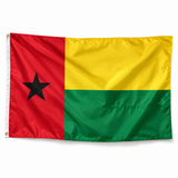 Drapeau de Guinée-Bissau – Plusieurs Tailles – Polyester Résistant — photo polyester réaliste sur fond blanc