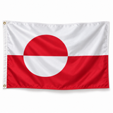 Drapeau du Groenland – Plusieurs Tailles – Polyester Résistant — photo réaliste IA
