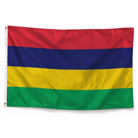 Drapeau de Maurice — photo réaliste en polyester