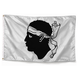 Drapeau de la Corse en polyester — photo produit réaliste