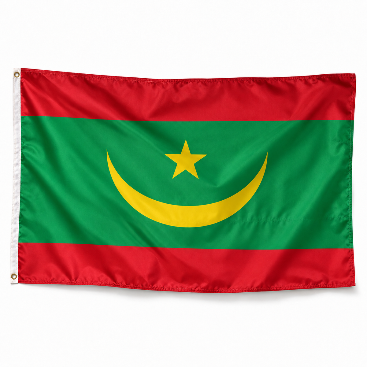 Drapeau de Mauritanie – Plusieurs Tailles – Polyester Résistant