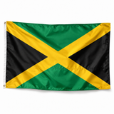 Drapeau de Jamaïque – Plusieurs Tailles – Polyester Résistant — photo produit réaliste