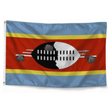 Drapeau de l'Eswatini – Plusieurs Tailles – Polyester Résistant — photo réaliste