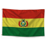 Drapeau de Bolivie en polyester — photo produit réaliste