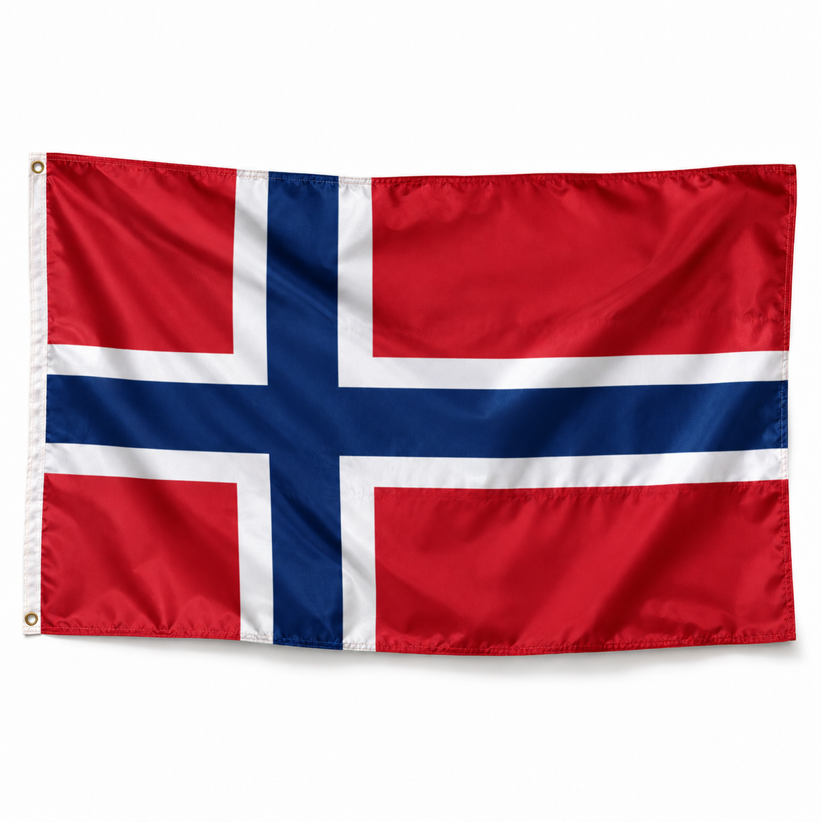 Drapeau de Svalbard et Jan Mayen – Plusieurs Tailles – Polyester Résistant — photo produit polyester réaliste