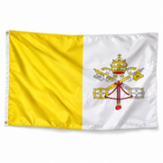Drapeau du Vatican — photo produit réaliste en polyester