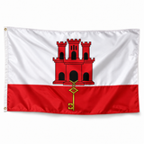 Drapeau de Gibraltar – Plusieurs Tailles – Polyester Résistant