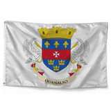 Drapeau de Saint-Barthélemy – Plusieurs Tailles – Polyester Résistant — photo réaliste
