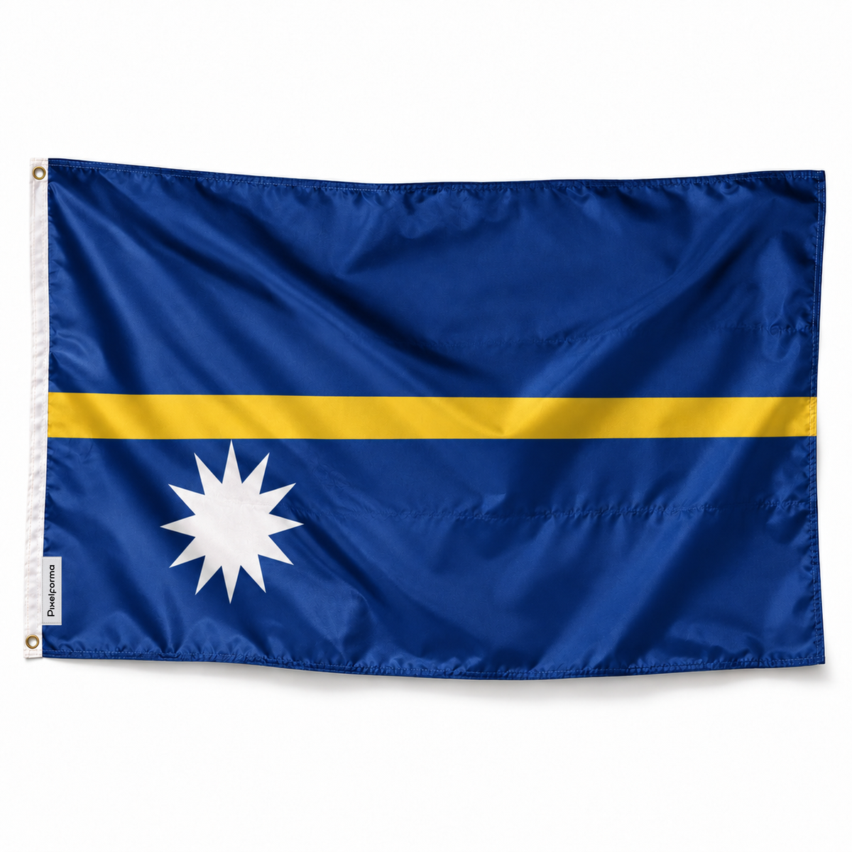 Drapeau de Nauru – Plusieurs Tailles – Polyester Résistant