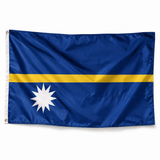 Drapeau de Nauru — photo produit réaliste en polyester