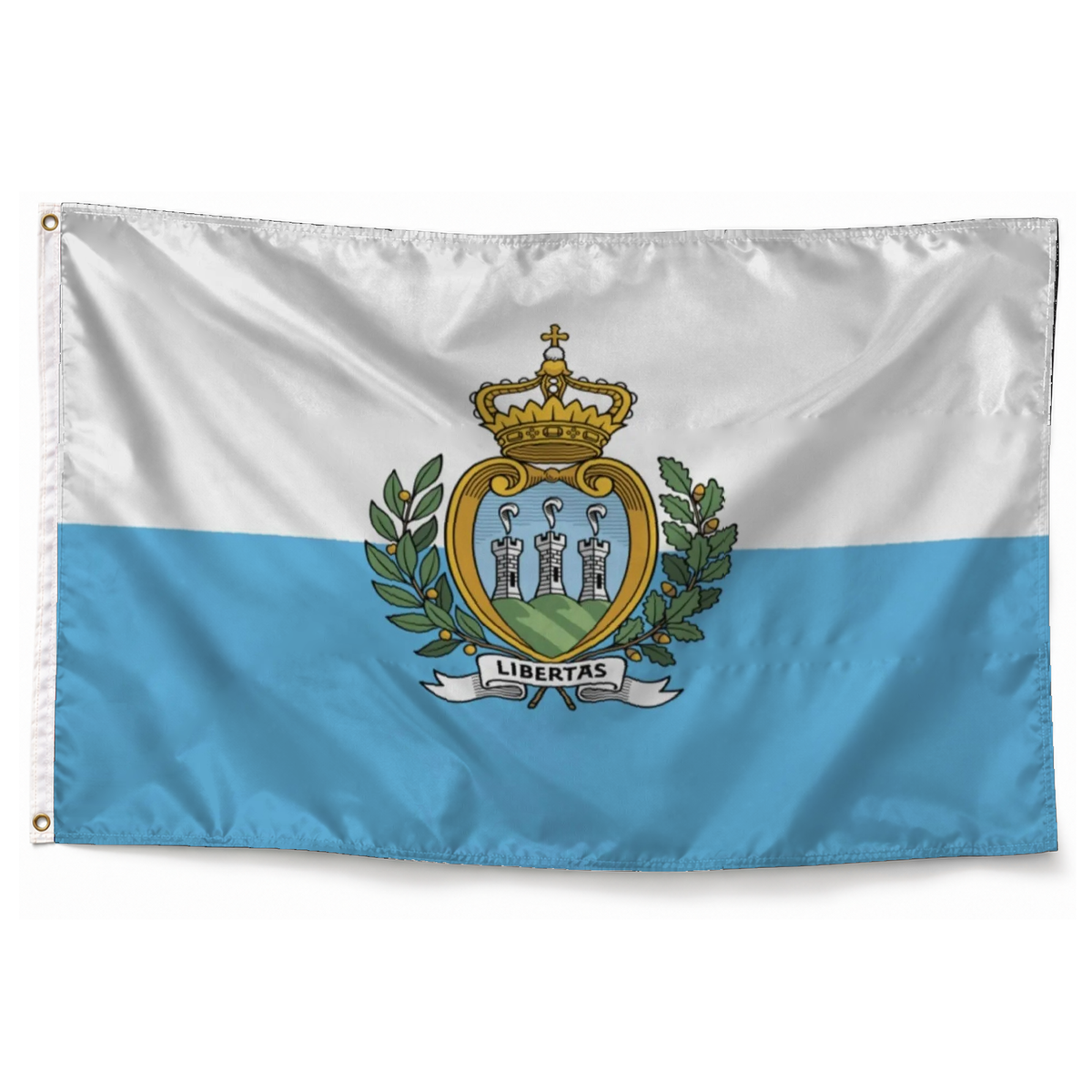 Drapeau de Saint-Marin en polyester — photo produit réaliste