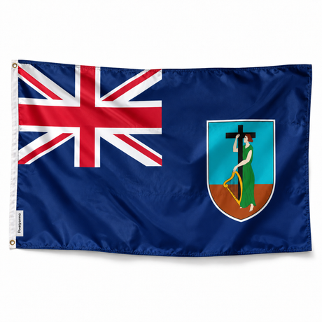 Drapeau de Montserrat – Plusieurs Tailles – Polyester Résistant