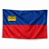 Drapeau du Liechtenstein – Plusieurs Tailles – Polyester Résistant — photo produit réaliste