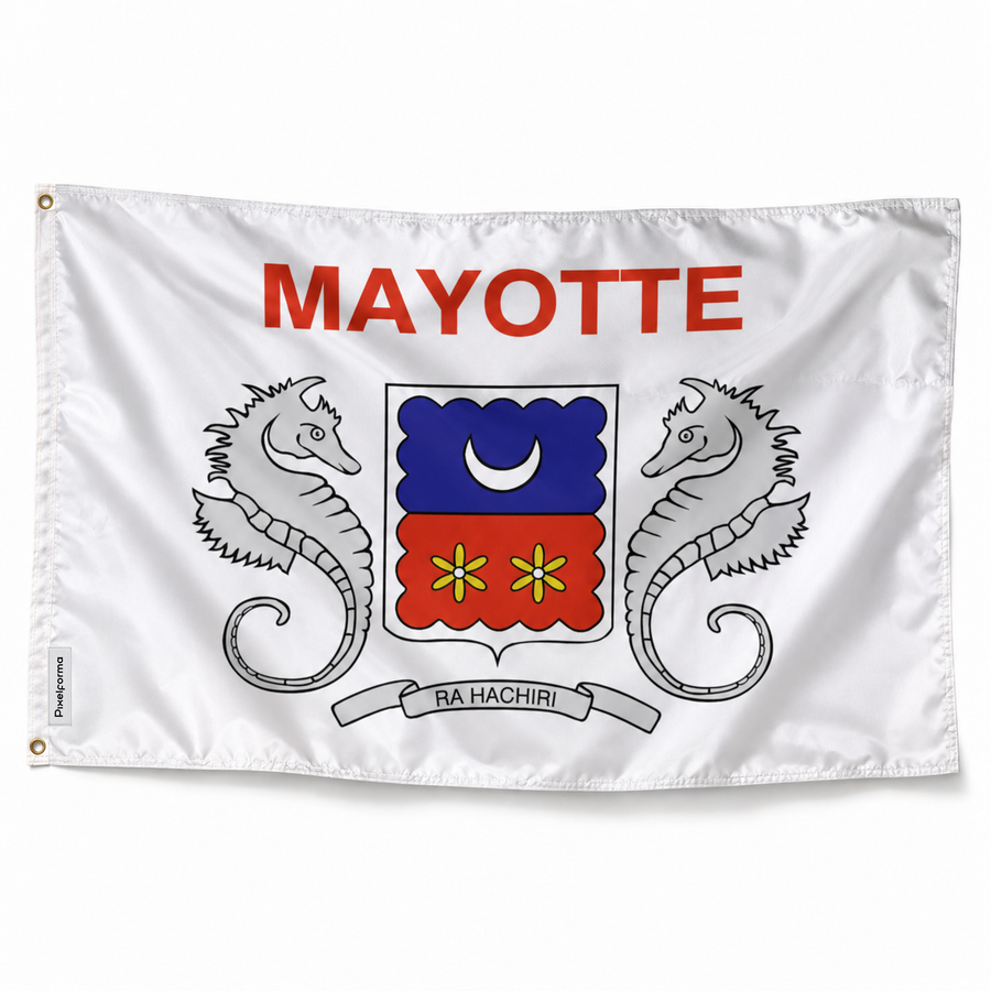 Drapeau de Mayotte – Plusieurs Tailles – Polyester Résistant