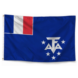 Drapeau de l'Antarctique françaises en polyester — photo produit réaliste