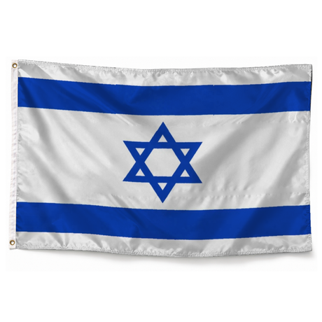 Drapeau d'Israël – Plusieurs Tailles – Polyester Résistant — photo réaliste
