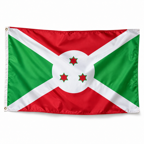 Drapeau du Burundi – Plusieurs Tailles – Polyester Résistant