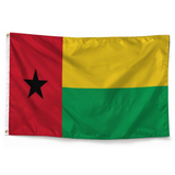 Drapeau de la Guinée-Bissau en polyester — photo produit réaliste