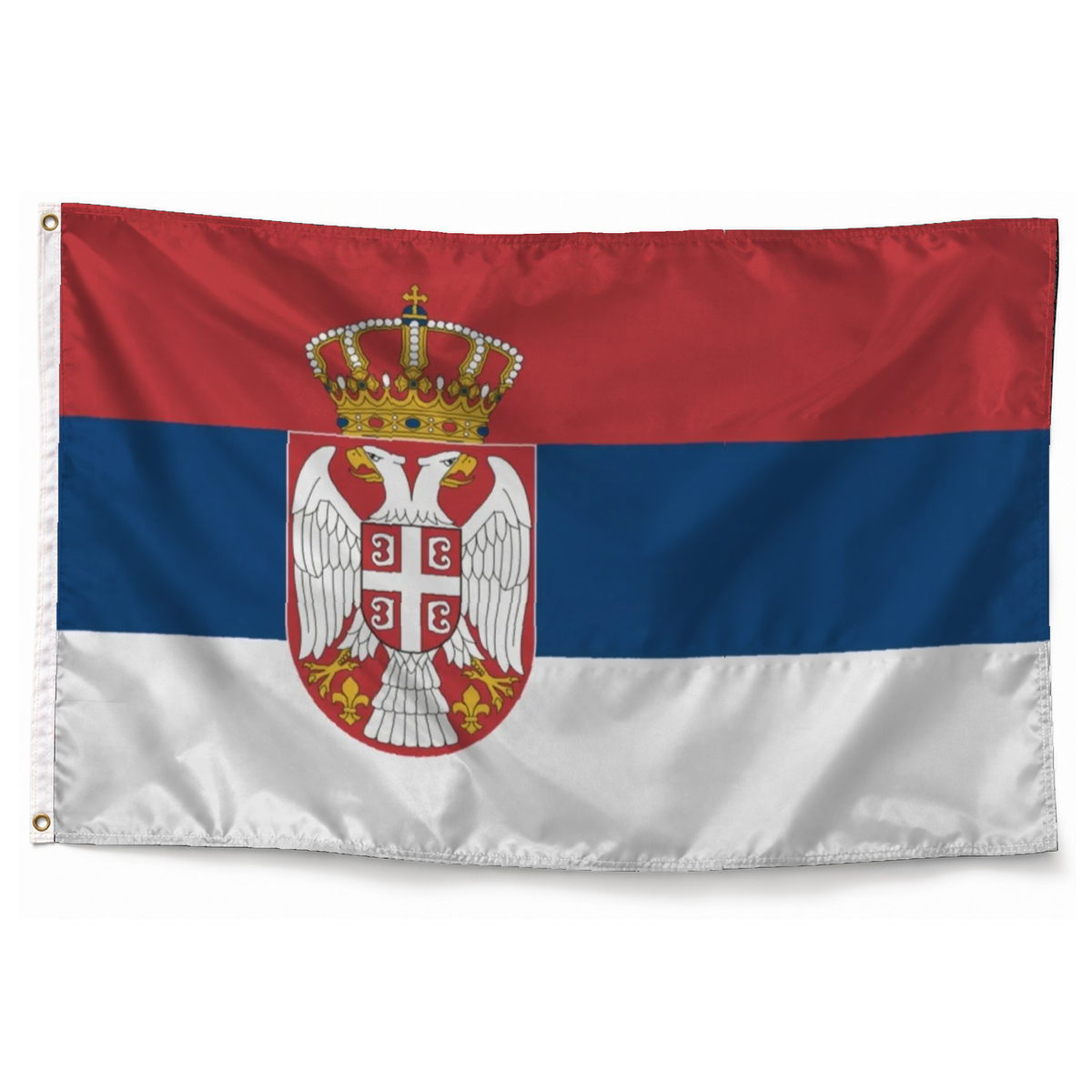 Drapeau de la Serbie – Plusieurs Tailles – Polyester Résistant