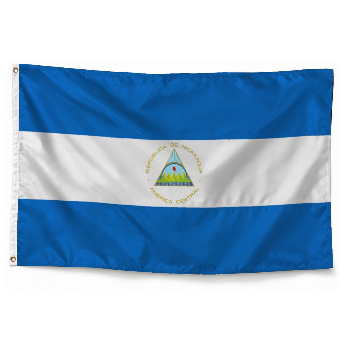 Drapeau du Nicaragua – Plusieurs Tailles – Polyester Résistant