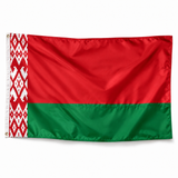 Drapeau de la Biélorussie — photo produit réaliste en polyester
