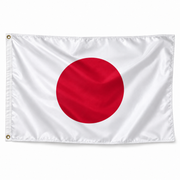 Drapeau du Japon réaliste en polyester