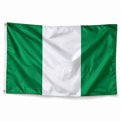 Drapeau du Nigeria réaliste en polyester
