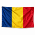 Drapeau du Tchad réaliste en polyester